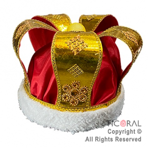 SOMBRERO CORONA REY FREDDIE MERCURY ORO x 1